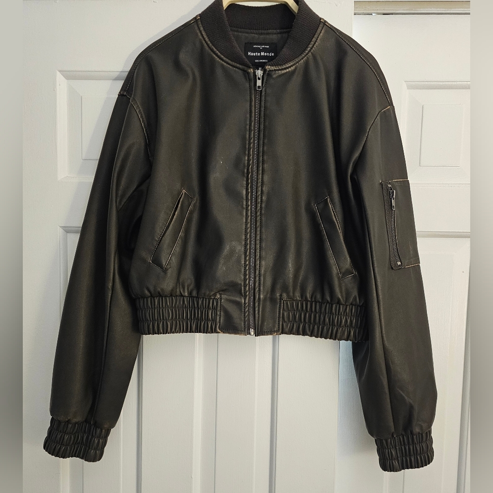 **2 FOR $25** - FAUX LEATHER JACKET